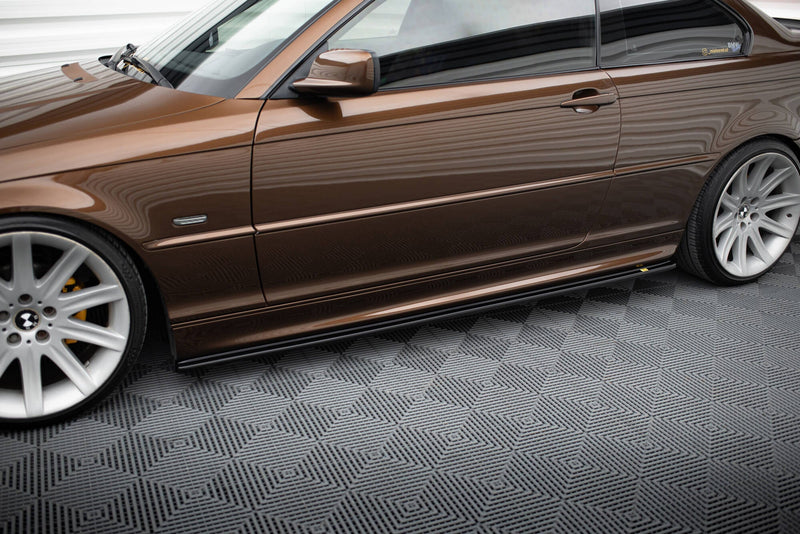 Maxton sideskørter til BMW 3 E46 Mpack Coupe – blank sort – billede 1 af 5