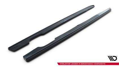 Maxton sideskørter til BMW 3 E46 Mpack Coupe – blank sort – billede 4 af 5