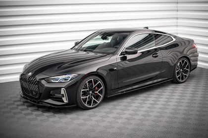 Maxton sideskørter til BMW 4 M-Pack / M440i G22 / G23 / G22 Facelift / G23 Facelift – blank sort – billede 2 af 4