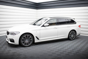 Maxton Side Skirts Diffusers For BMW 5 G30/ G31 M-Pack - Gloss Black