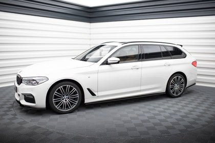 Maxton Side Skirts Diffusers For BMW 5 G30/ G31 M-Pack - Gloss Black