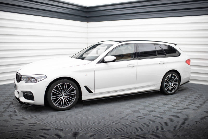 Maxton Side Skirts Diffusers For BMW 5 G30/ G31 M-Pack - Gloss Black