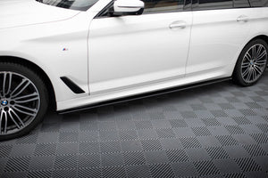 Maxton Side Skirts Diffusers For BMW 5 G30/ G31 M-Pack - Gloss Black