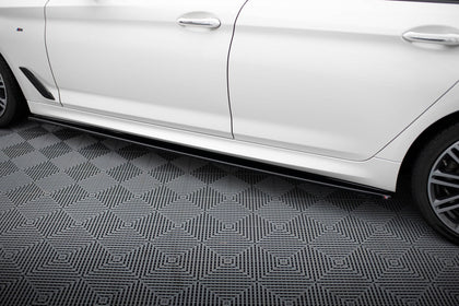 Maxton Side Skirts Diffusers For BMW 5 G30/ G31 M-Pack - Gloss Black