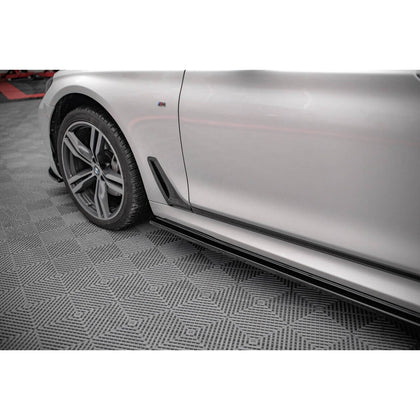 Maxton sideskørter til BMW 7 Long M-Pack G12 – blank sort – billede 2 af 6