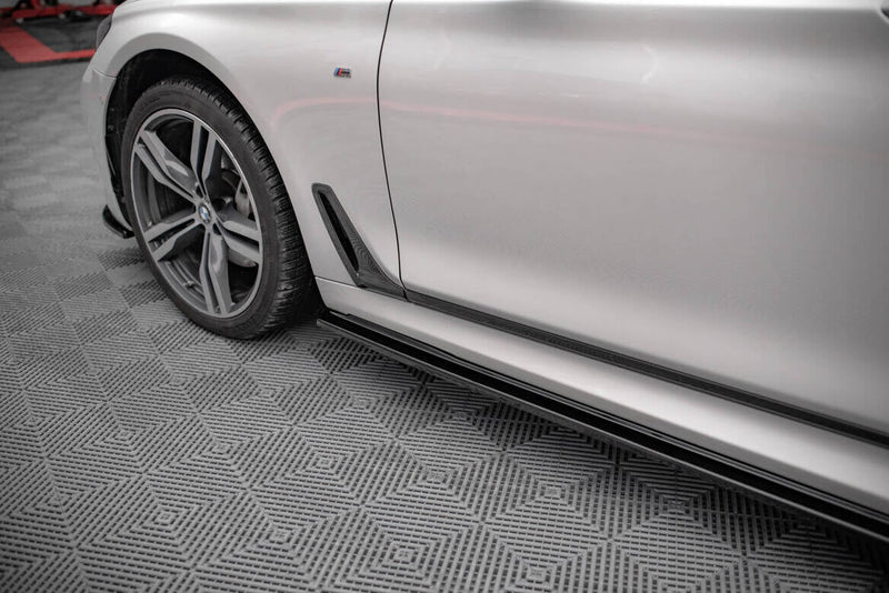 Maxton sideskørter til BMW 7 Long M-Pack G12 – blank sort – billede 2 af 6