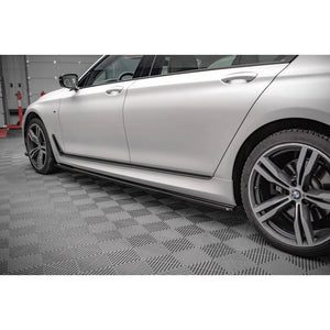 Maxton sideskørter til BMW 7 Long M-Pack G12 – blank sort – billede 3 af 6