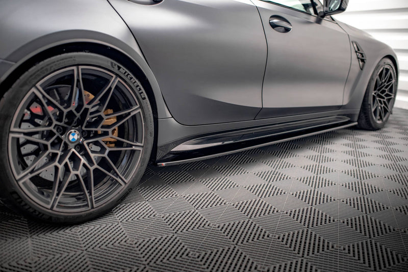 Maxton sideskørter til BMW M3 Sedan / Touring G80 / G81 – blank sort – billede 2 af 6