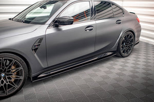 Maxton sideskørter til BMW M3 Sedan / Touring G80 / G81 – blank sort – billede 1 af 6