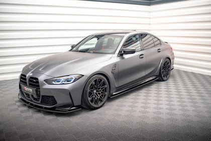 Maxton sideskørter til BMW M3 Sedan / Touring G80 / G81 – blank sort – billede 3 af 6