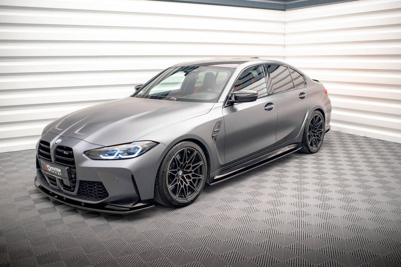 Maxton sideskørter til BMW M3 Sedan / Touring G80 / G81 – blank sort – billede 3 af 6