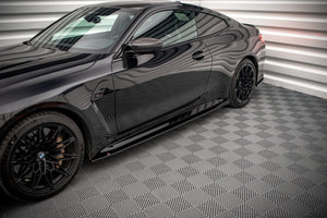 Maxton sideskørter til BMW M4 G82 / G82 Facelift – blank sort – billede 1 af 4