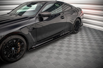 Maxton sideskørter til BMW M4 G82 / G82 Facelift – blank sort – billede 1 af 4