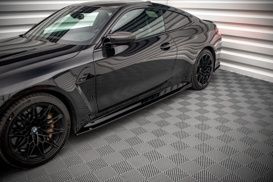 Maxton sideskørter til BMW M4 G82 / G82 Facelift – blank sort – billede 1 af 4
