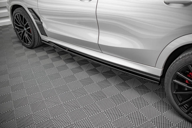 Maxton sideskørter til BMW X6 M F96 / X6 M-Pack G06 – blank sort – billede 1 af 5