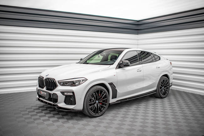 Maxton sideskørter til BMW X6 M F96 / X6 M-Pack G06 – blank sort – billede 2 af 5