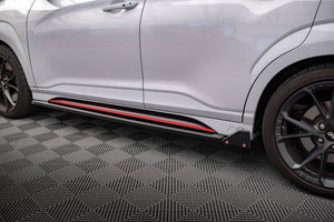 Maxton Side Skirts Diffusers V.1 + Flaps Hyundai Kona N Mk1 - Gloss Black