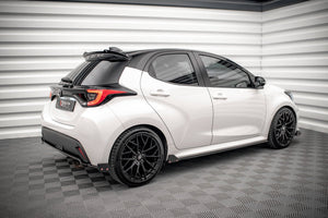 Maxton Side Skirts Diffusers  V.1+ Flaps Toyota Yaris Mk4 - Gloss Black