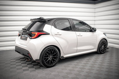 Maxton Side Skirts Diffusers  V.1+ Flaps Toyota Yaris Mk4 - Gloss Black