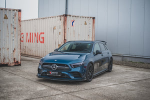 Maxton sideskørter til Mercedes A35 AMG / AMG-Line W177 – blank sort – billede 2 af 6
