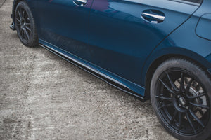 Maxton sideskørter til Mercedes A35 AMG / AMG-Line W177 – blank sort – billede 4 af 6