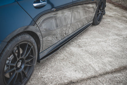 Maxton sideskørter til Mercedes A35 AMG / AMG-Line W177 – blank sort – billede 3 af 6