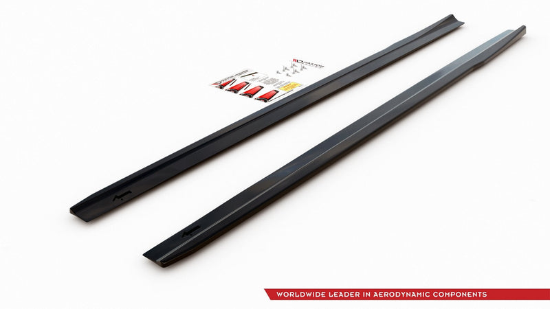 Maxton sideskørter til Mercedes A35 AMG / AMG-Line W177 – blank sort – billede 5 af 6