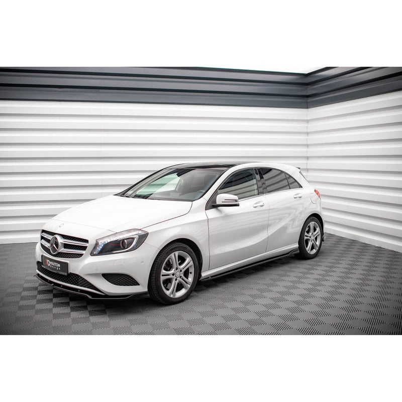 Maxton sideskørter til Mercedes-Benz A W176 – blank sort – billede 3 af 6