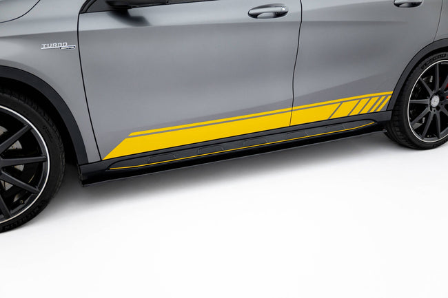 Maxton sideskørter til Mercedes-Benz GLA 45 AMG – blank sort – billede 1 af 5