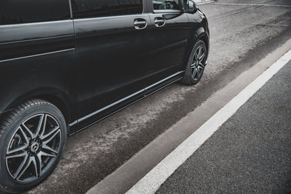 Maxton sideskørter til Mercedes-Benz V-Class Long AMG-Line W447 – blank sort – billede 1 af 6