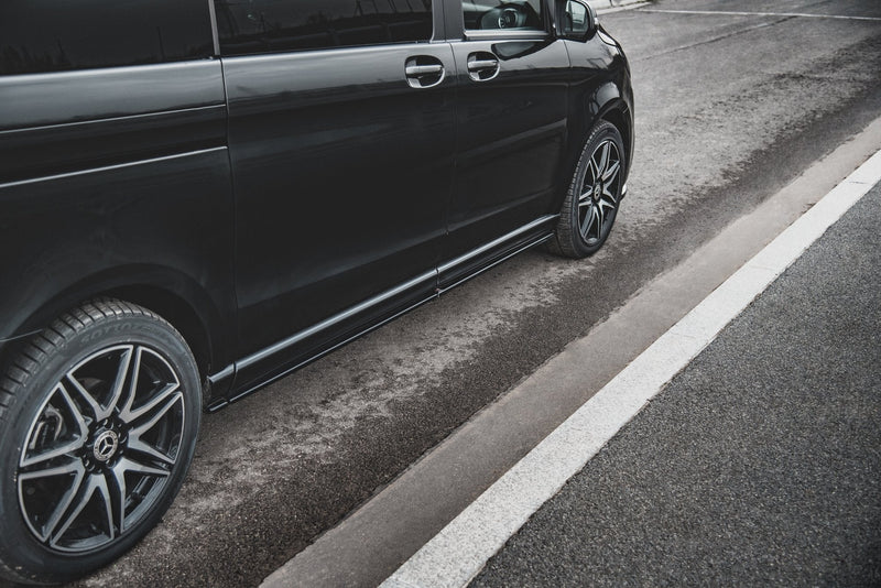 Maxton sideskørter til Mercedes-Benz V-Class Long AMG-Line W447 – blank sort – billede 1 af 6