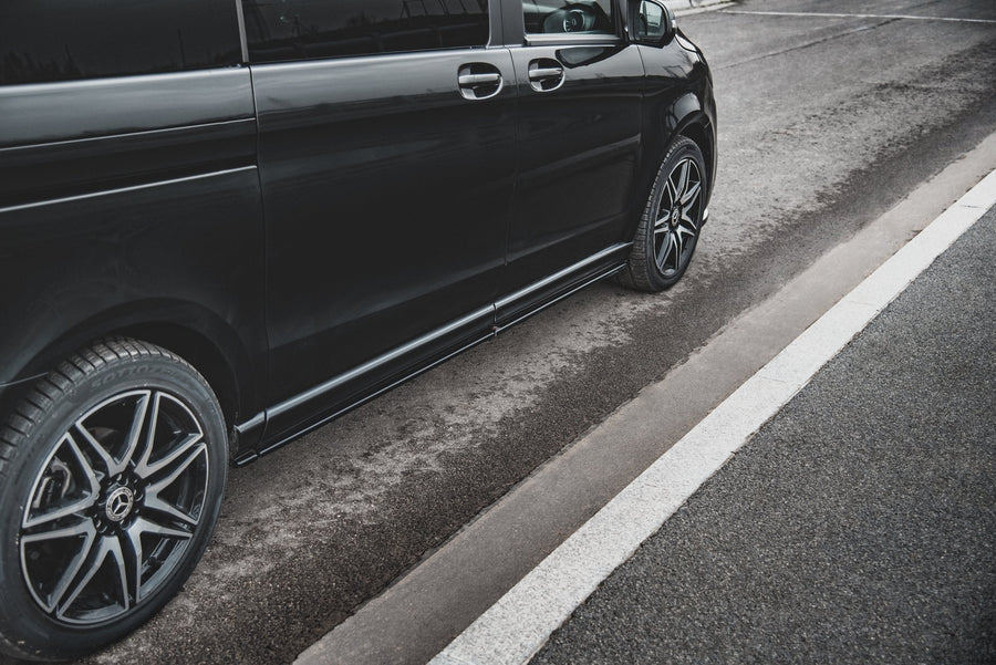Maxton sideskørter til Mercedes-Benz V-Class Long AMG-Line W447 – blank sort – billede 1 af 6