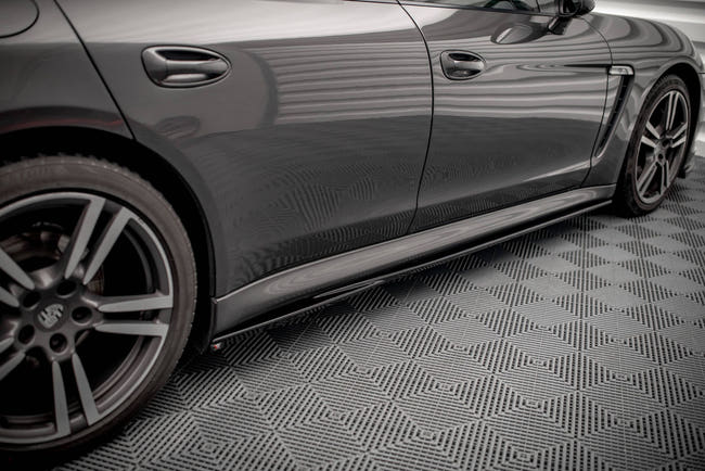 Maxton Side Skirts Diffusers V.1 Porsche Panamera / Panamera Diesel / Panamera Turbo 970 - Gloss Black