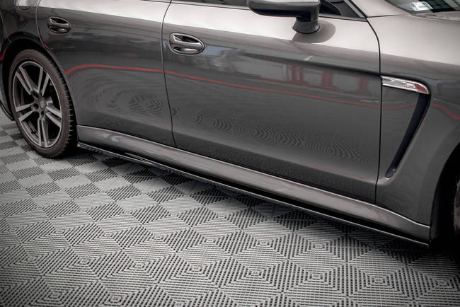 Maxton Side Skirts Diffusers V.1 Porsche Panamera / Panamera Diesel / Panamera Turbo 970 - Gloss Black
