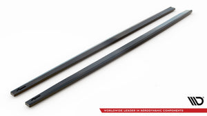 Maxton Side Skirts Diffusers Porsche Panamera E-Hybrid 971 - Gloss Black