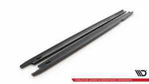 Maxton sideskørter til Skoda Octavia RS Liftback / Combi Mk4 Facelift – blank sort – billede 4 af 5