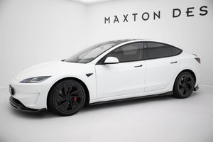 Maxton Side Skirts Diffusers V.1 Tesla Model 3 Performance Mk1 Facelift