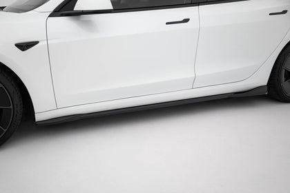 Maxton Side Skirts Diffusers V.1 Tesla Model 3 Performance Mk1 Facelift