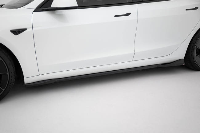 Maxton Side Skirts Diffusers V.1 Tesla Model 3 Performance Mk1 Facelift