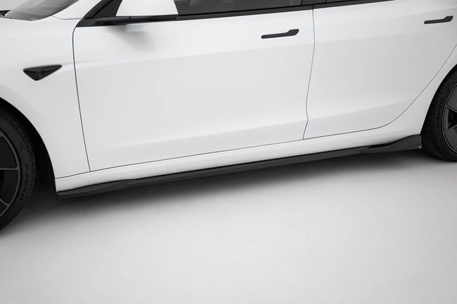 Maxton Side Skirts Diffusers V.1 Tesla Model 3 Performance Mk1 Facelift