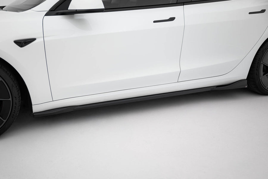Maxton Side Skirts Diffusers V.1 Tesla Model 3 Performance Mk1 Facelift