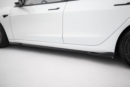 Maxton Side Skirts Diffusers V.1 Tesla Model 3 Performance Mk1 Facelift