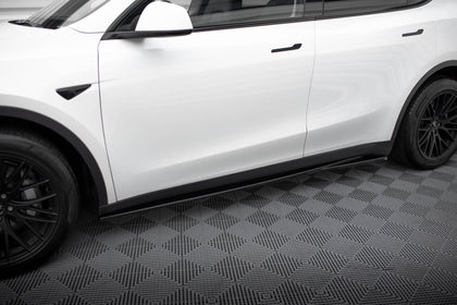 Maxton Side Skirts Diffusers V.1 Tesla Model Y - Gloss Black