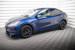 Maxton Side Skirts Diffusers V.1 Tesla Model Y - Gloss Black