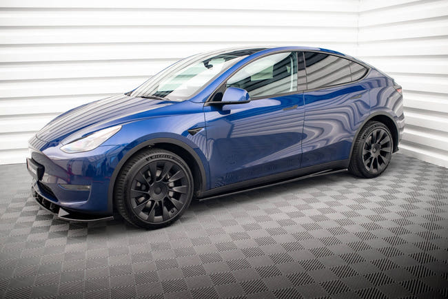 Maxton Side Skirts Diffusers V.1 Tesla Model Y - Gloss Black