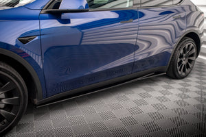 Maxton Side Skirts Diffusers V.1 Tesla Model Y - Gloss Black