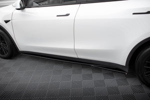 Maxton Side Skirts Diffusers V.1 Tesla Model Y - Gloss Black