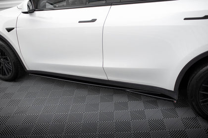 Maxton Side Skirts Diffusers V.1 Tesla Model Y - Gloss Black