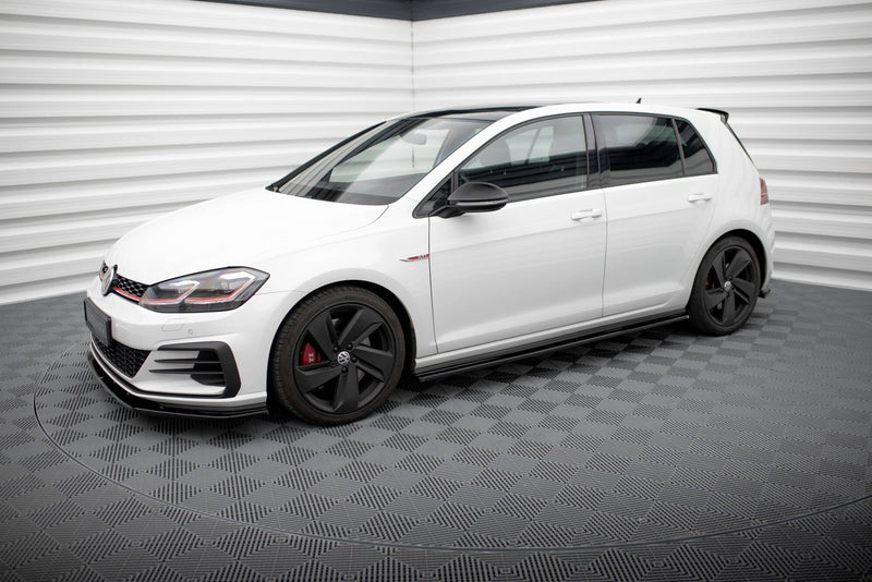 Maxton sideskørter til Volkswagen Golf GTI / GTD Mk7 / Mk7 Facelift (wide) – blank sort – billede 2 af 5