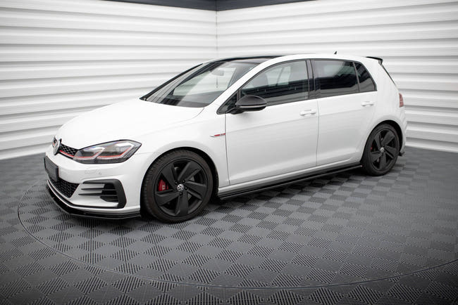 Maxton sideskørter til Volkswagen Golf GTI / GTD Mk7 / Mk7 Facelift (wide) – blank sort – billede 2 af 5